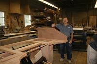  Frank Peragallo assembling the console at the Peragallo workshops in Paterson.