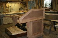  The partially assembled console.