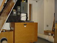  The blower, with the cabinet front in place.