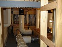  Still another view. To facilitate getting around in the cramped chambers, a series of ladders and walkboards have been erected.