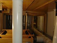  Another view of air pipes and a reservoir under the windchest.