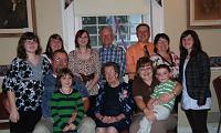  Aunt Keturah and Martha's family. Seated on Keturah's left is her youngest niece, Martha Warren. Martha, Susan Carol and Charles all grew up in the Westminster Presbyterian Church in Bloomfield.